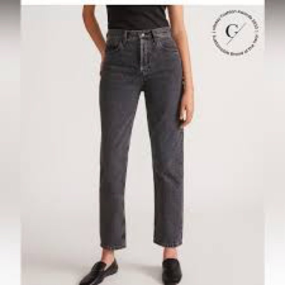 EVERLANE Cheeky Jean Size 28 Regular Washed Black